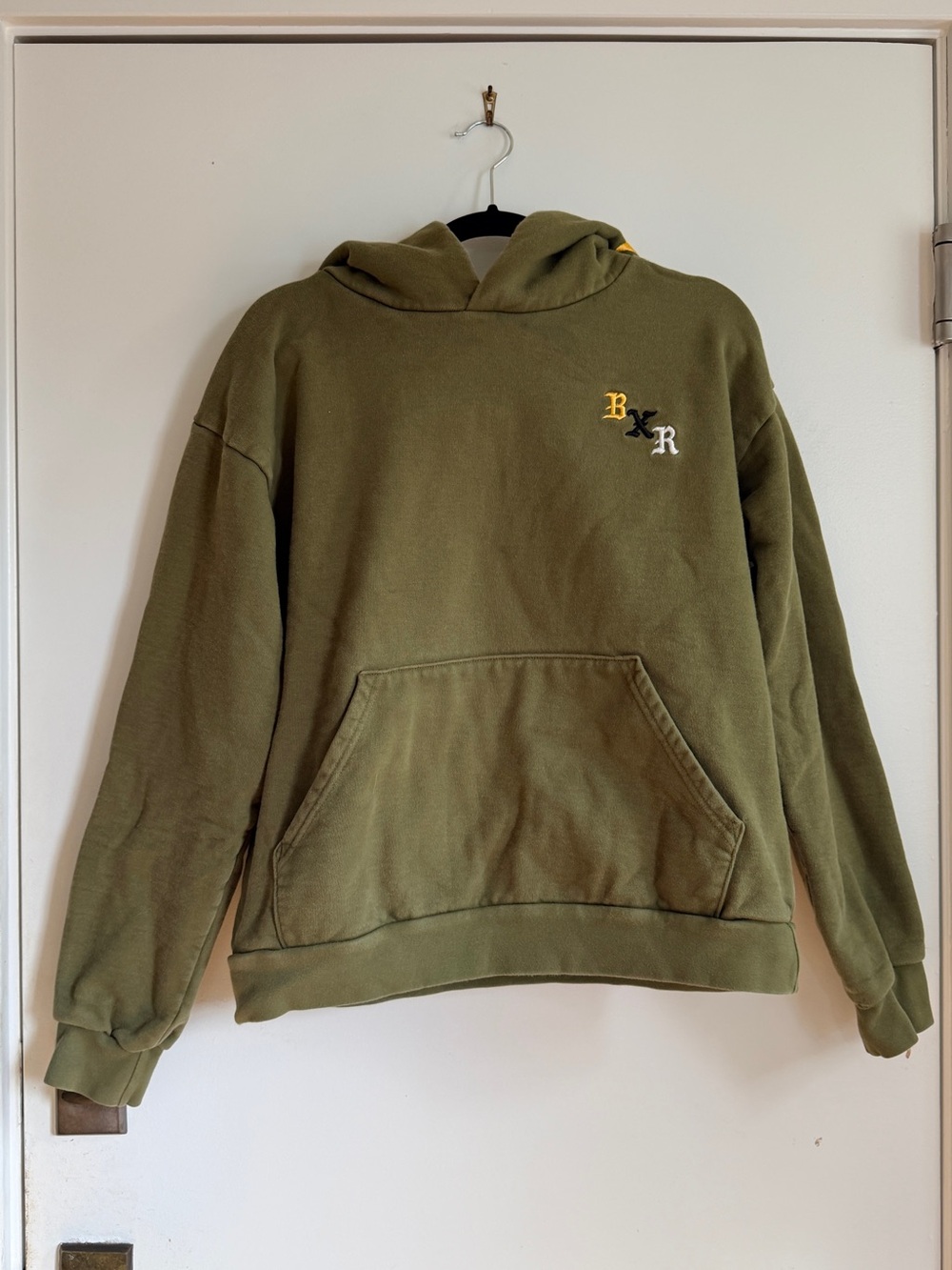 Born x Raised Olive Green Men’s Hooded Sweatshirt